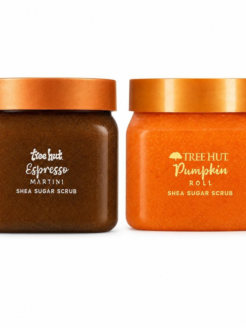 Tree Hut Pumpkin Roll & Espresso Martini Shea Sugar Scrub 2-pack